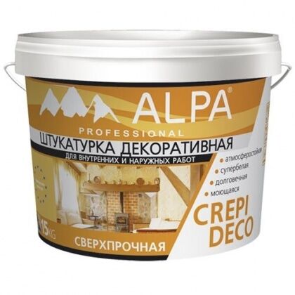 Штукатурка Crepi Deco белая короед (15кг)