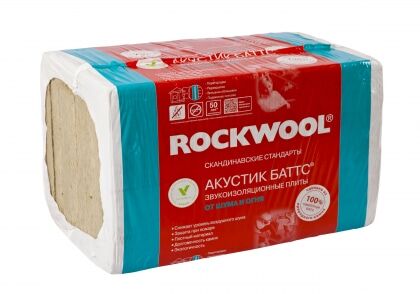 Маты Rockwool Акустик Баттс 1000х600х50 (6м2=0,3м3)уп