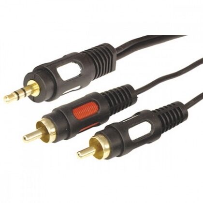 Шнур 3,5 Stereo Plug-2RCA Plug 1,5м (GOLD) REXANT