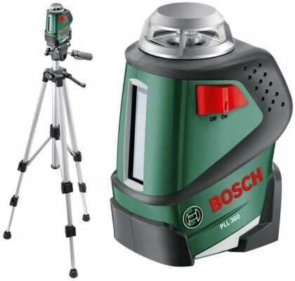 Нивелир лазерный Bosch PLL 360 SET,дальность до 20м