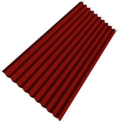 Ондулин битумный лист красный (2000х750х3мм)