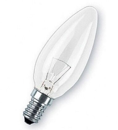 Лампа накаливания свеча Osram clas B CL 40W E14 прозрачный