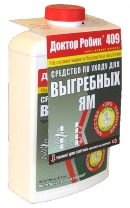 Биопрепарат Доктор Робик 798мл №409 для выгребных ям