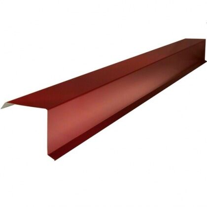 Планка торцевая 110х120x2000мм RAL 3005 (спел.вишня) простая