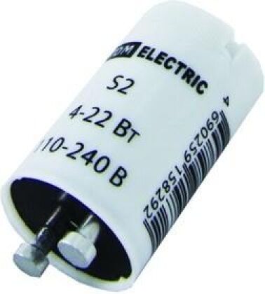 Стартер TDM S2 4-22Вт 110-240В алюм.контакты