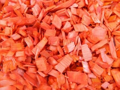 Щепа декоративная 60 л оранжевая