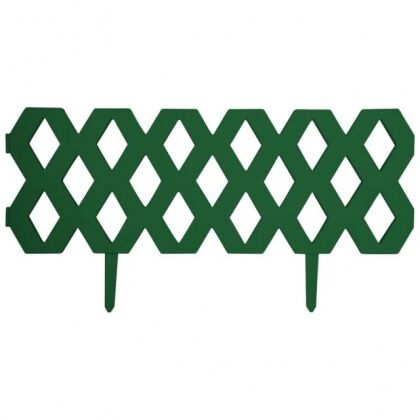 Забор декоративный Ромб 1,2м h31см (2шт) темно-зеленый
