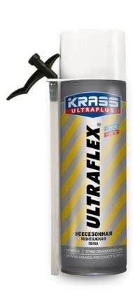 Пена монтажная Krass ultraflex бытовая всесезонная 0,5л