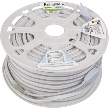 Лента светодиодная NV 71 929 NLS-2835CW92-9-IP67-220V-NEONLED дневной белый 6000