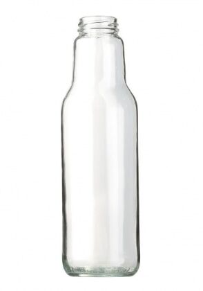Бутылка для сока стекло D43 1л с крышкой