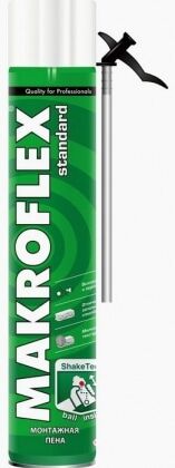 Пена монтажная бытовая Makroflex Shaketec летняя (0,75л/876г)