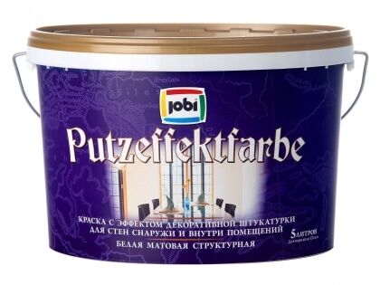 Краска декоративная Jobi Putz-Effekt Farbe U9 фактурная (5л/8кг)