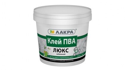 Клей ПВА Люкс мебельный Лакра Л-С (0,9кг)