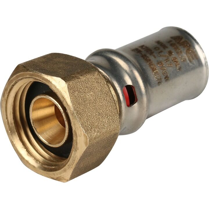 Соединение пресс с накидной гайкой 20х1/2 SFP-0016-001220 STOUT