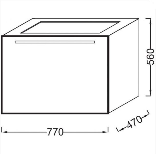 Тумба  77 см Jacob Delafon Struktura EB1285-N18