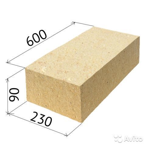 Кирпич огнеупорный ШБ96 плита (49/51шт)