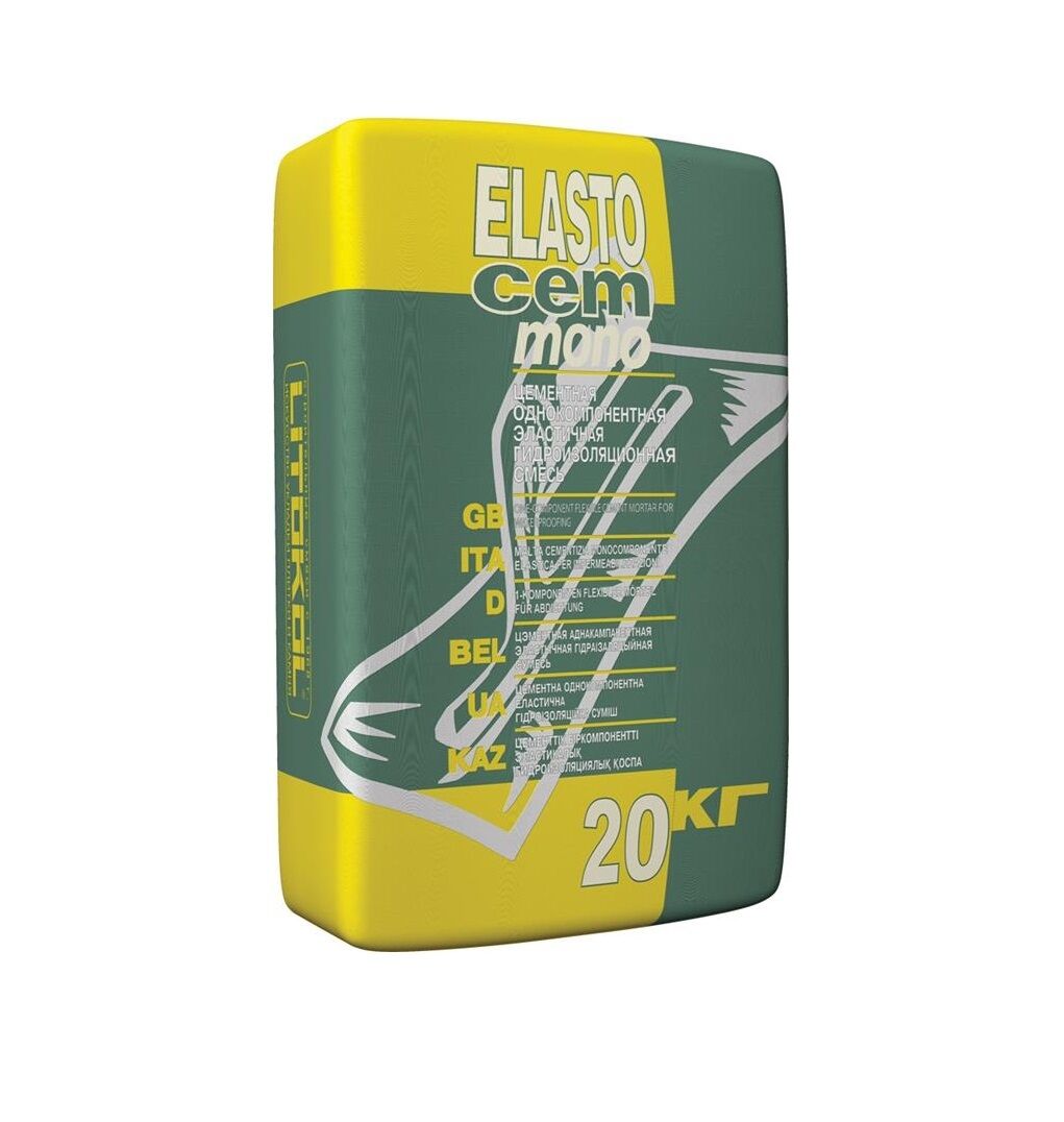 Гидроизоляция ELASTOcem MONO 20кг