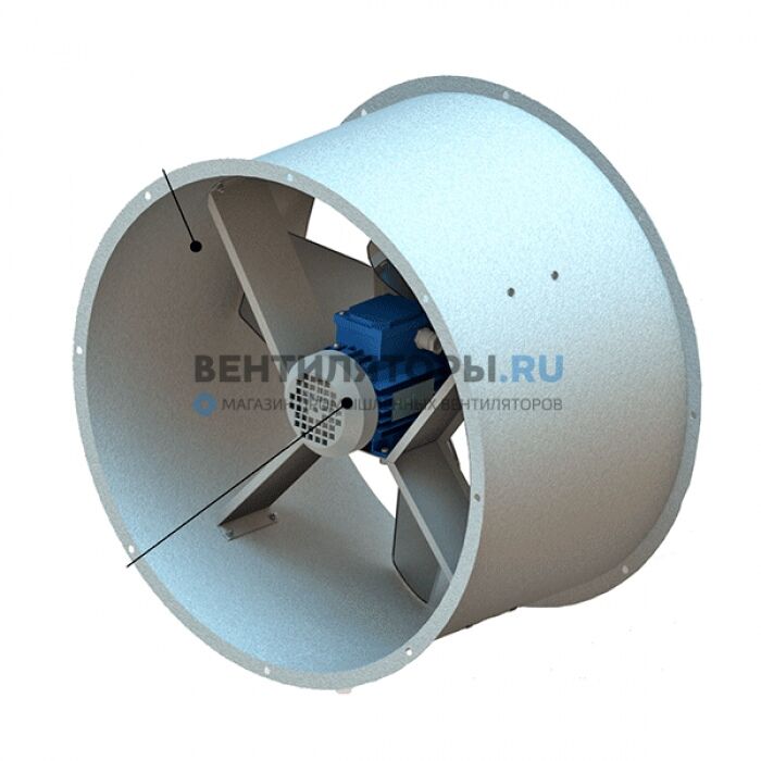 Вентилятор ОВР-4,0 180Вт 380В