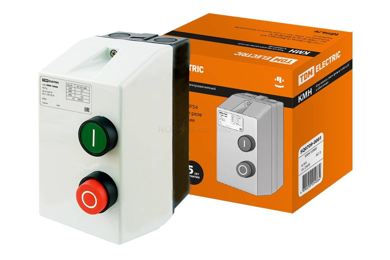 Контактор КМН-10960 9А 220В/АС3  TDM