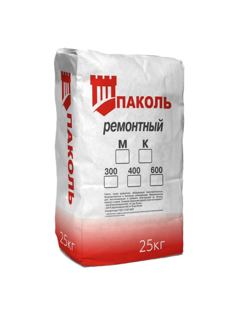 Смесь цементная Паколь-ремонтный 600 М 25кг