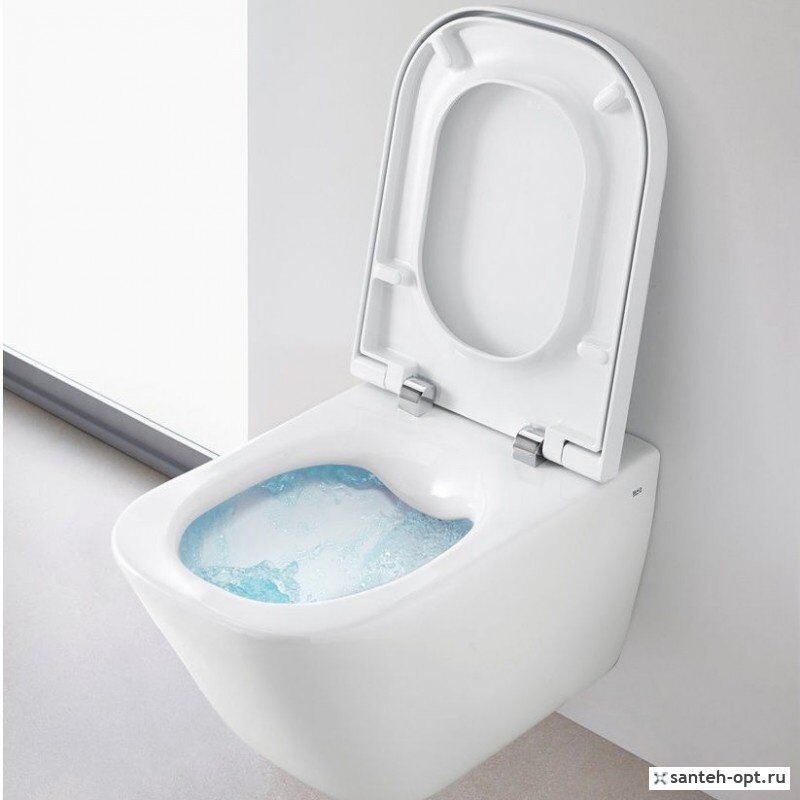 Унитаз 34647L000 GAP Clean Rim подвесной бел+Сиденье Данте с микролифтом белое