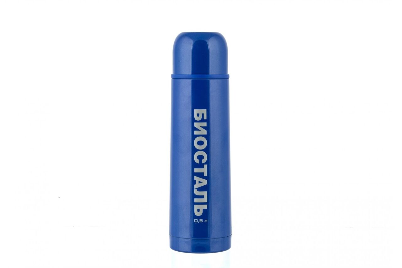 Термос у/г с кноп цветной синий NB-500 C-B BIOSTAL