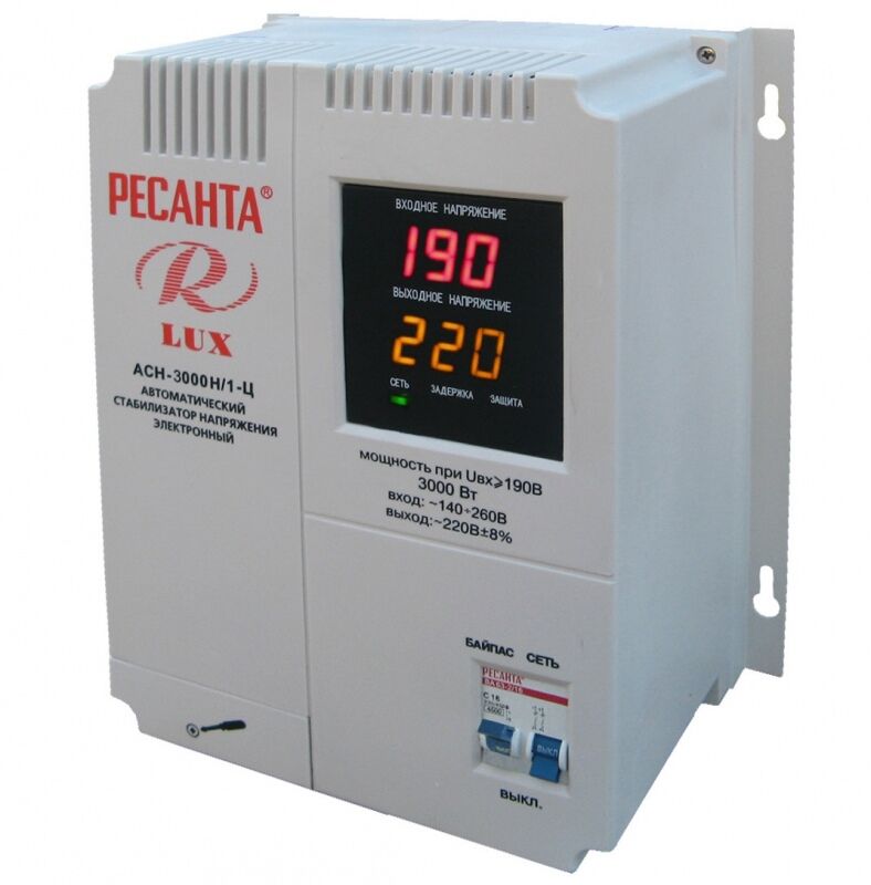 Стабилизатор АСН-3000Н/1-Ц LUX РЕСАНТА