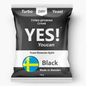 Дрожжи турбо сухие Black 120г