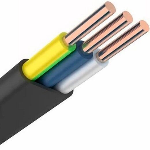 Кабель ВВГнг-LS 3 х 1,5 ок (N,PE)-0,66 ГОСТ черный (100м)